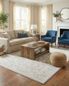 Savannah Elegance Collection Area Rug - Augusta (Light Gray) Rectangle Light Gray  lifestyle 12