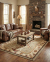 Frontier Trails Collection Area Rug -  Onyx Rectangle Green  lifestyle 53