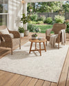 Tribal Terrace Treasures Collection Area Rug - Mayan Marina (Light Gray) Rectangle Light Gray  lifestyle 6