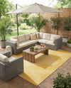 Urban Terrace Collection Area Rug -  Chelsea (Yellow) Rectangle Yellow  lifestyle 8