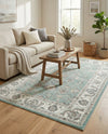 Adriana Terrace Collection Area Rug -  Positano (Aqua) Rectangle Aqua  lifestyle 15