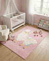 Wonder Tykes Collection Area Rug -  Marvel Rectangle Pink  lifestyle 14