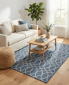 Savannah Pergola Collection Area Rug -  Pavilion (Blue) Rectangle Blue  lifestyle 7