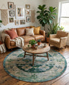 Sierra Collection Area Rug -  Sonoma Round Green  lifestyle 66