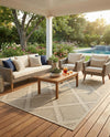 Savannah Pergola Collection Area Rug -  Eden Rectangle Khaki  lifestyle 62