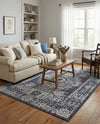 Patio Heritage Collection Area Rug - Savannah (Charcoal Gray) Rectangle Charcoal Gray  lifestyle 10