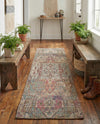 Savannah Threads Collection Area Rug -  Karoo Runner Antique Red and Blue  lifestyle 49