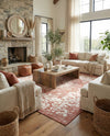 Urban Oasis Rugs Collection Area Rug -  Penthouse (Rust Red) Square Rust Red  lifestyle 70