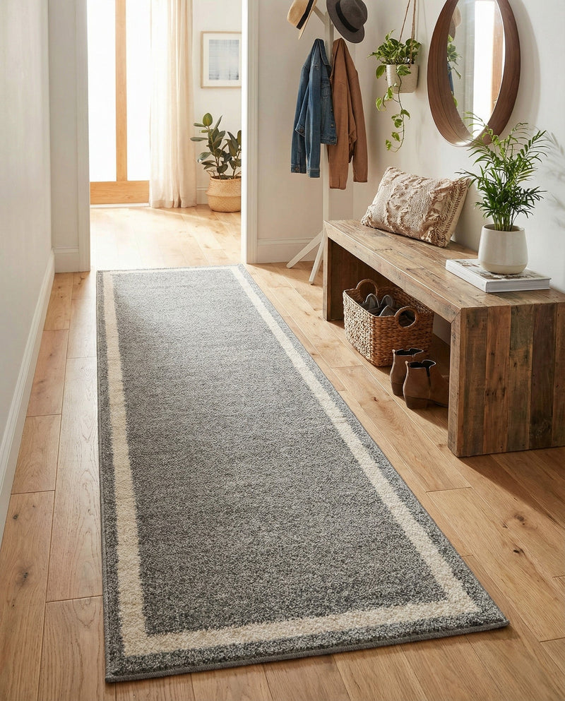 Studio Haven Collection Area Rug -  Alcove (Gray) Runner Gray  lifestyle 62