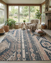 Cascade Range Collection Area Rug - Hood (Navy Blue) Rectangle Navy Blue  lifestyle 12