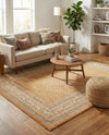 Soho Elegance Collection Area Rug -  Mercer (Orange) Rectangle Orange  lifestyle 7