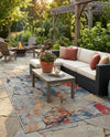 Urban Terrace Collection Area Rug -  Boulevard Rectangle Multi  lifestyle 10