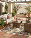 Coastal Terrace Collection Area Rug -  Sandbar Rectangle Ivory  lifestyle 9