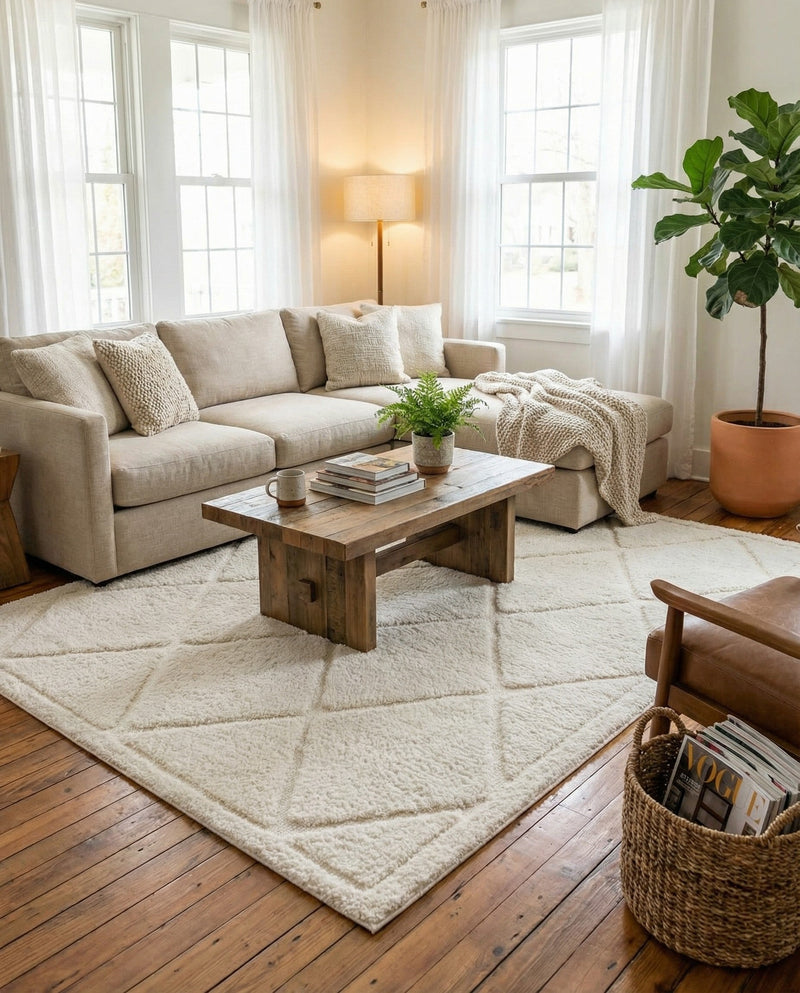 Trellis Haven Collection Area Rug - Havenwood Rectangle Ivory  lifestyle 10