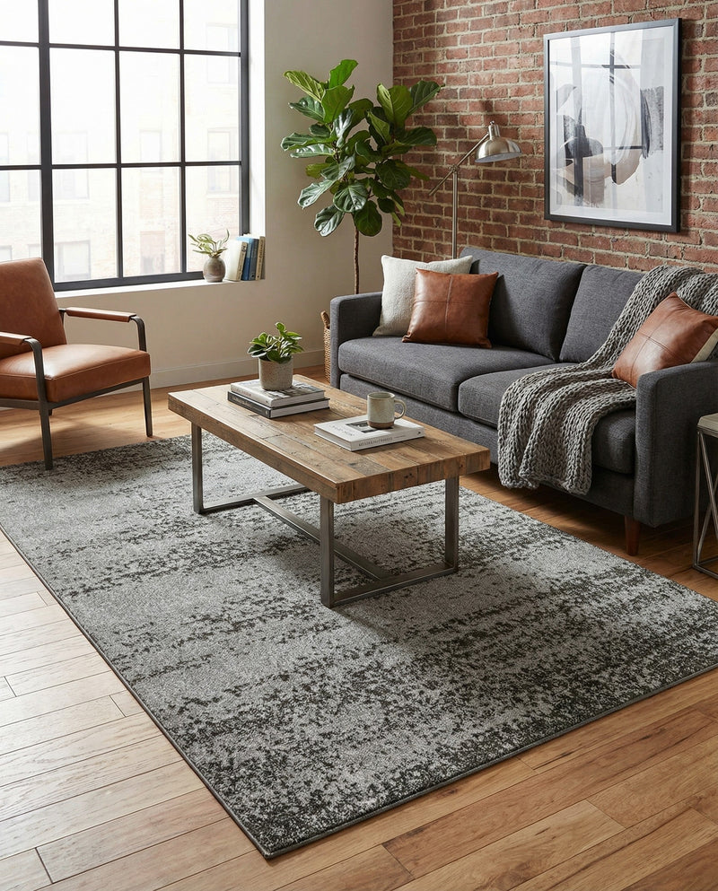 Studio Haven Collection Area Rug -  Gallery (Dark Gray) Rectangle Dark Gray  lifestyle 26