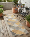 Urban Terrace Collection Area Rug - Metropolis Runner Gray  lifestyle 63