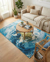 Urban Terrace Collection Area Rug -  Pergola Rectangle Blue  lifestyle 10