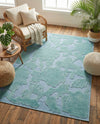 Bahama Breeze Outdoor Collection Area Rug -  Eleuthera Rectangle Navy Blue  lifestyle 44