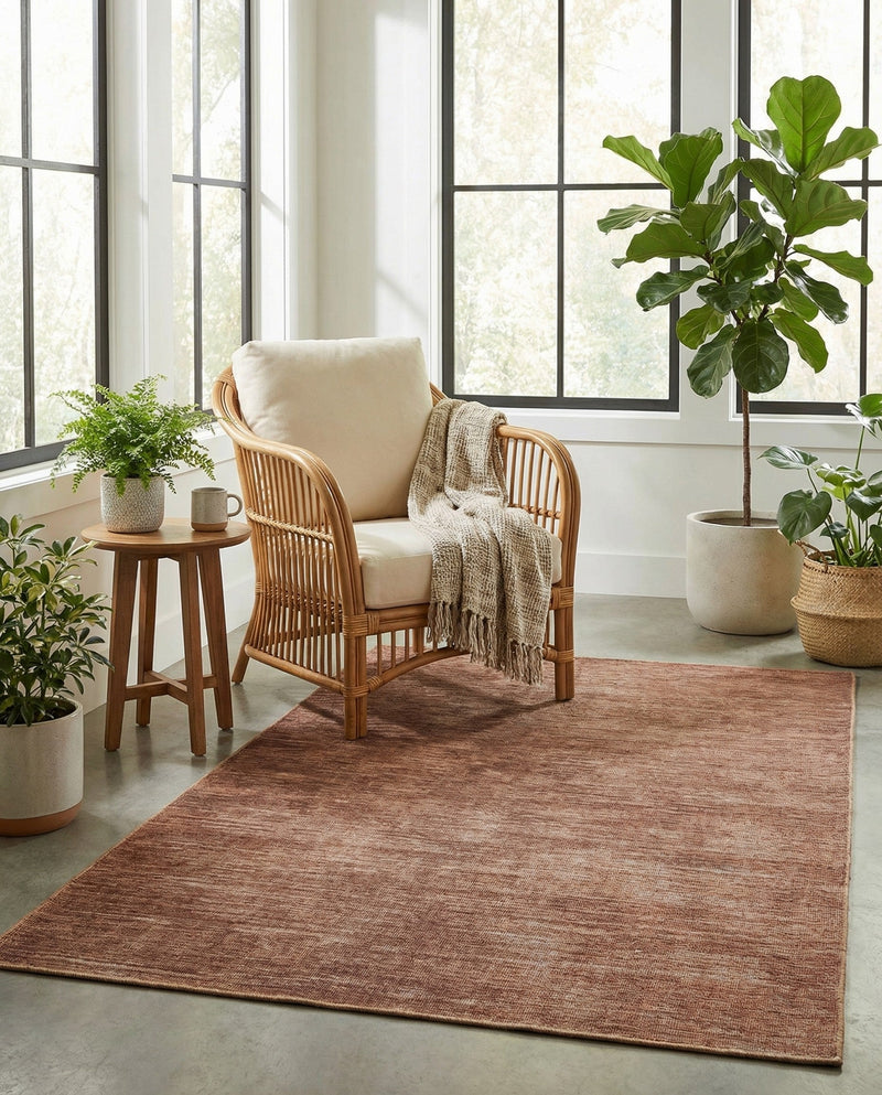 Sahara Essence Collection Area Rug - Oasis (Brown) Rectangle Brown  lifestyle 13