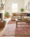 Sierra Collection Area Rug -  Shasta Rectangle Pink  lifestyle 38