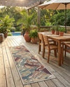 Coastal Terrace Collection Area Rug -  Wavecrest Runner Multi  lifestyle 51