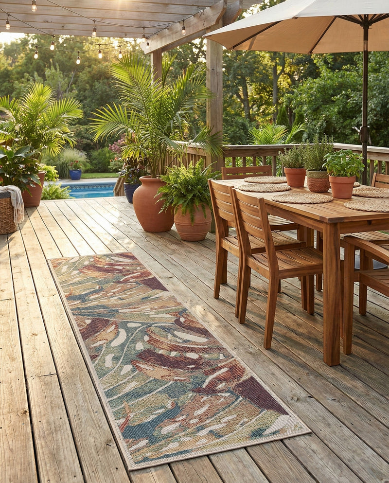 Coastal Terrace Collection Area Rug -  Wavecrest Runner Multi  lifestyle 51