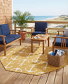 Seaside Haven Rugs Collection Area Rug - Sapphire (Yellow) Octagon Yellow  lifestyle 47
