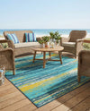 Seaside Haven Rugs Collection Area Rug -  Sandbar Square Multi.Blue  lifestyle 44
