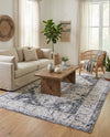 Laguna Sands Collection Area Rug -  Newport Rectangle Linen Charcoal  lifestyle 17