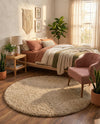 Alpine Plush Collection Area Rug -  Cortina (Linen) Round Linen  lifestyle 35