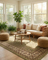 Jaipur Elegance Collection Area Rug -  Nahargarh (Green) Rectangle Green  lifestyle 24