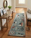 Seaside Haven Rugs Collection Area Rug -  Anchorage Runner Blue  lifestyle 77