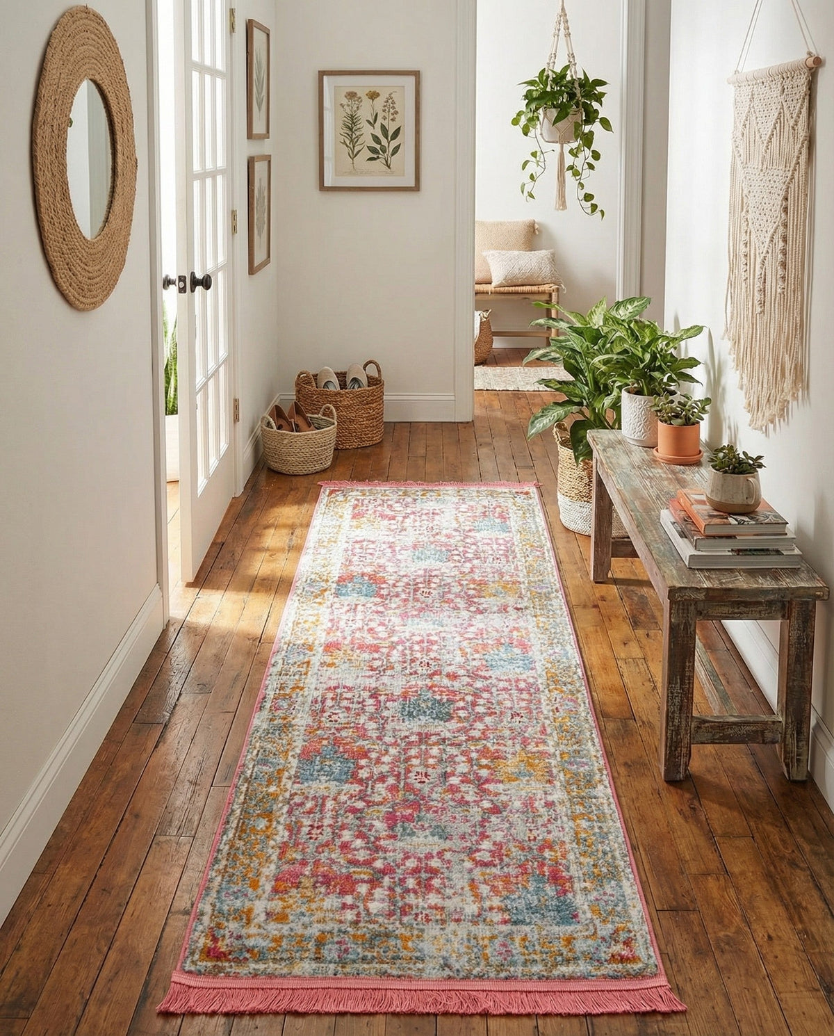 Arcadia Rugs Collection Area Rug -  Olympus Runner Pink  lifestyle 179