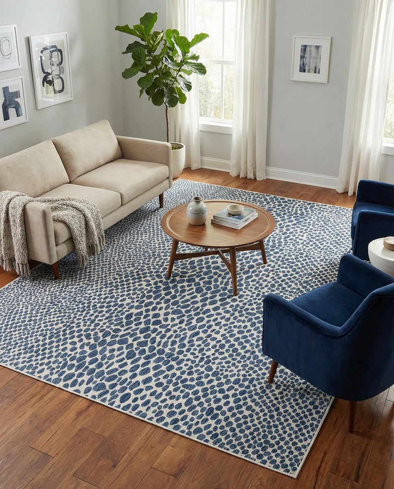 Urban Oasis Rugs Collection Area Rug -  Terrace (Blue) Rectangle Blue  lifestyle 14