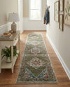 Savannah Soiree Collection Area Rug - Serengeti (Green) Runner Green  lifestyle 76