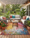 Urban Terrace Collection Area Rug -  Terrace Rectangle Multi  lifestyle 12