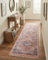 Bazaar Chic Collection Area Rug -  Chefchaouen Runner Salmon Pink  lifestyle 48
