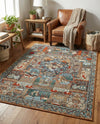 Patio Heritage Collection Area Rug -  Oasis Rectangle Multi  lifestyle 15