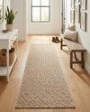 Garden Lattice Charm Collection Area Rug -  Pergola (Beige) Runner Beige  lifestyle 50