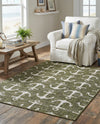 Seaside Haven Rugs Collection Area Rug - Sapphire (Green) Rectangle Green  lifestyle 10