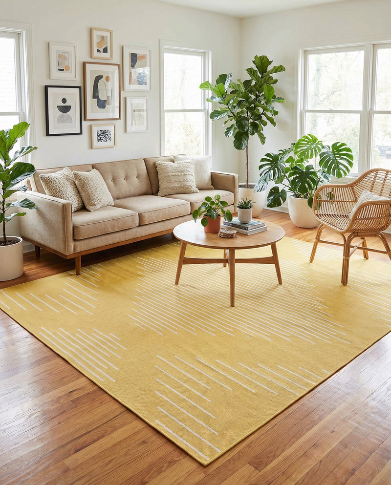 Urban Terrace Collection Area Rug -  Chelsea (Yellow) Rectangle Yellow  lifestyle 25