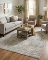 Seville Stripes Collection Area Rug -  Granada (Gray) Rectangle Gray  lifestyle 15
