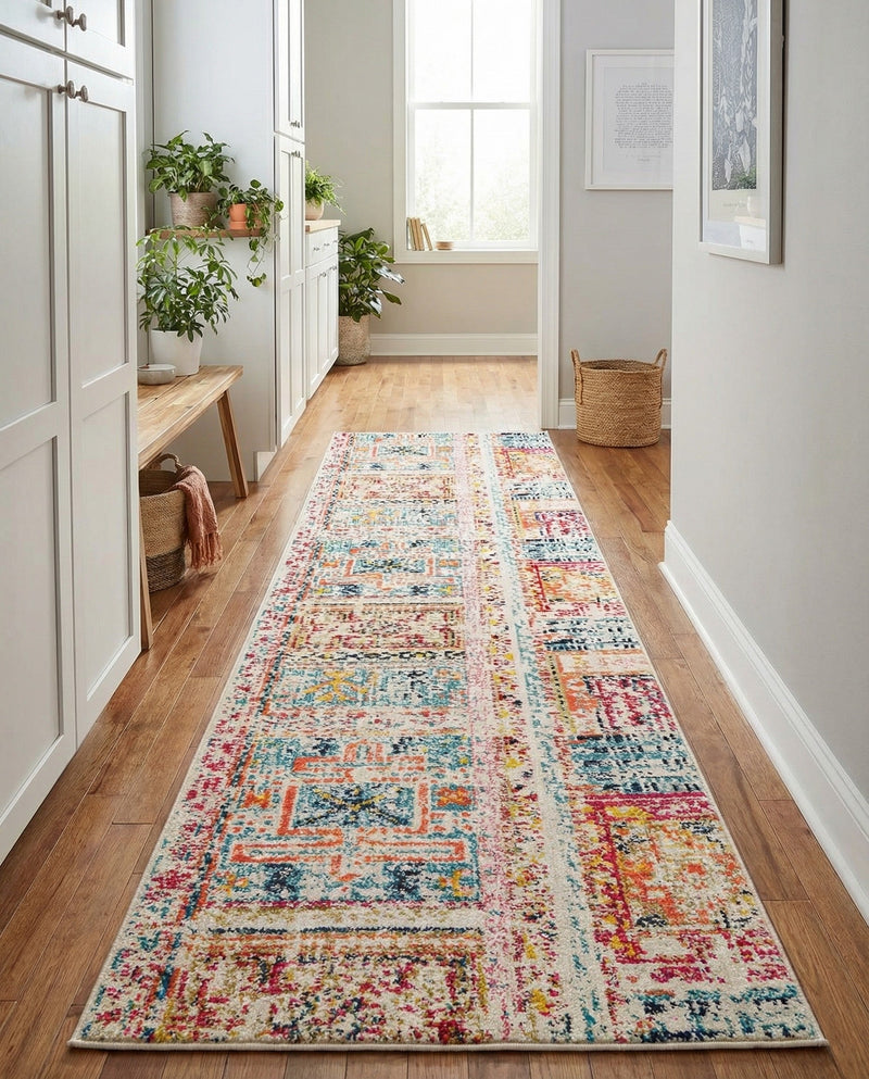 Sierra Collection Area Rug -  Tahoe Runner Multi  lifestyle 52