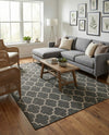 Savannah Pergola Collection Area Rug - Arbor (Black) Rectangle Black  lifestyle 17
