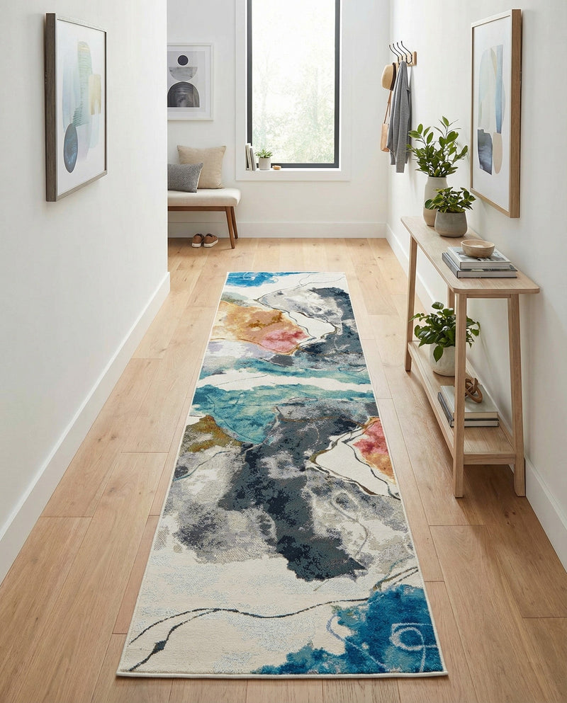 Urban Terrace Collection Area Rug -  Arbor Runner Multi  lifestyle 48