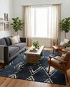 Metro Heights Collection Area Rug -  Madison Rectangle Navy Blue  lifestyle 17