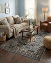 Tabriz Tapestries Collection Area Rug - Azerbaijan (Gray) Rectangle Gray  lifestyle 13