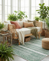 Cathedral Elegance Collection Area Rug - Chapel Rectangle Green  lifestyle 61