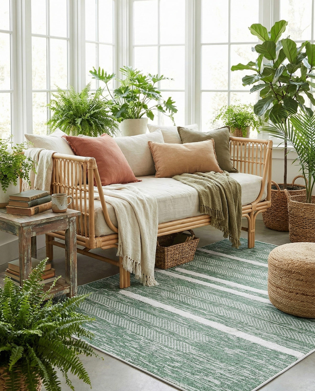 Cathedral Elegance Collection Area Rug - Chapel Rectangle Green  lifestyle 61