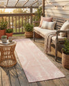 Desert Nomad Terrace Collection Area Rug - Sahara (Pink) Runner Pink  lifestyle 19